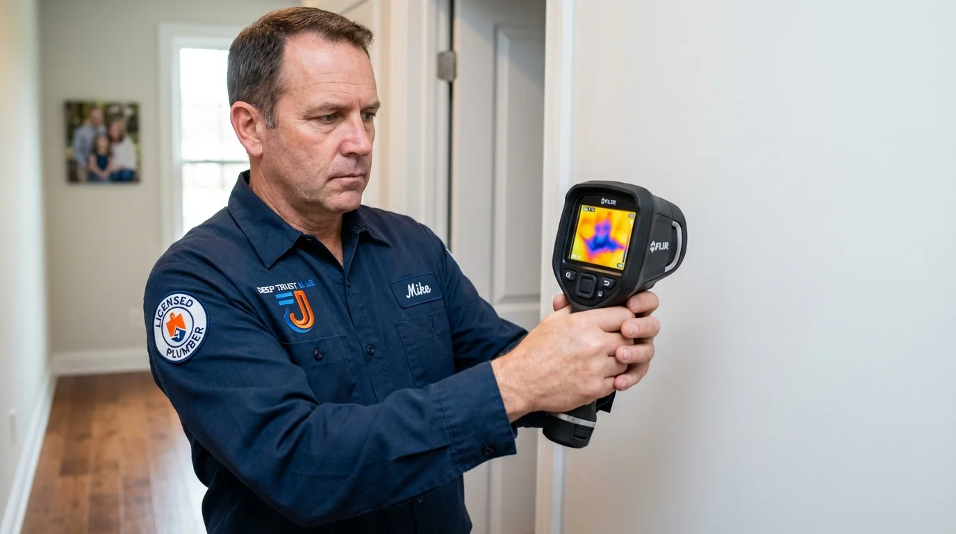 Thermal imaging leak detection by Johns Plumbing LLC in Lynnwood